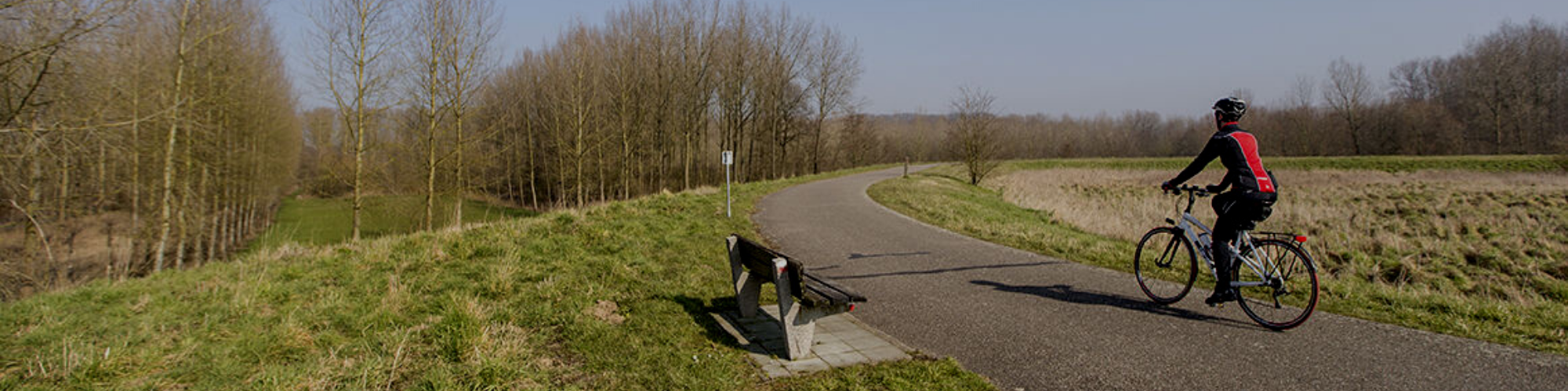 Fietsen in Rivierpark Scheldevallei